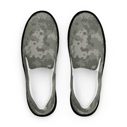 American Digital Army Combat Uniform (ACU) CAMO Mens Slip-On Canvas Shoes