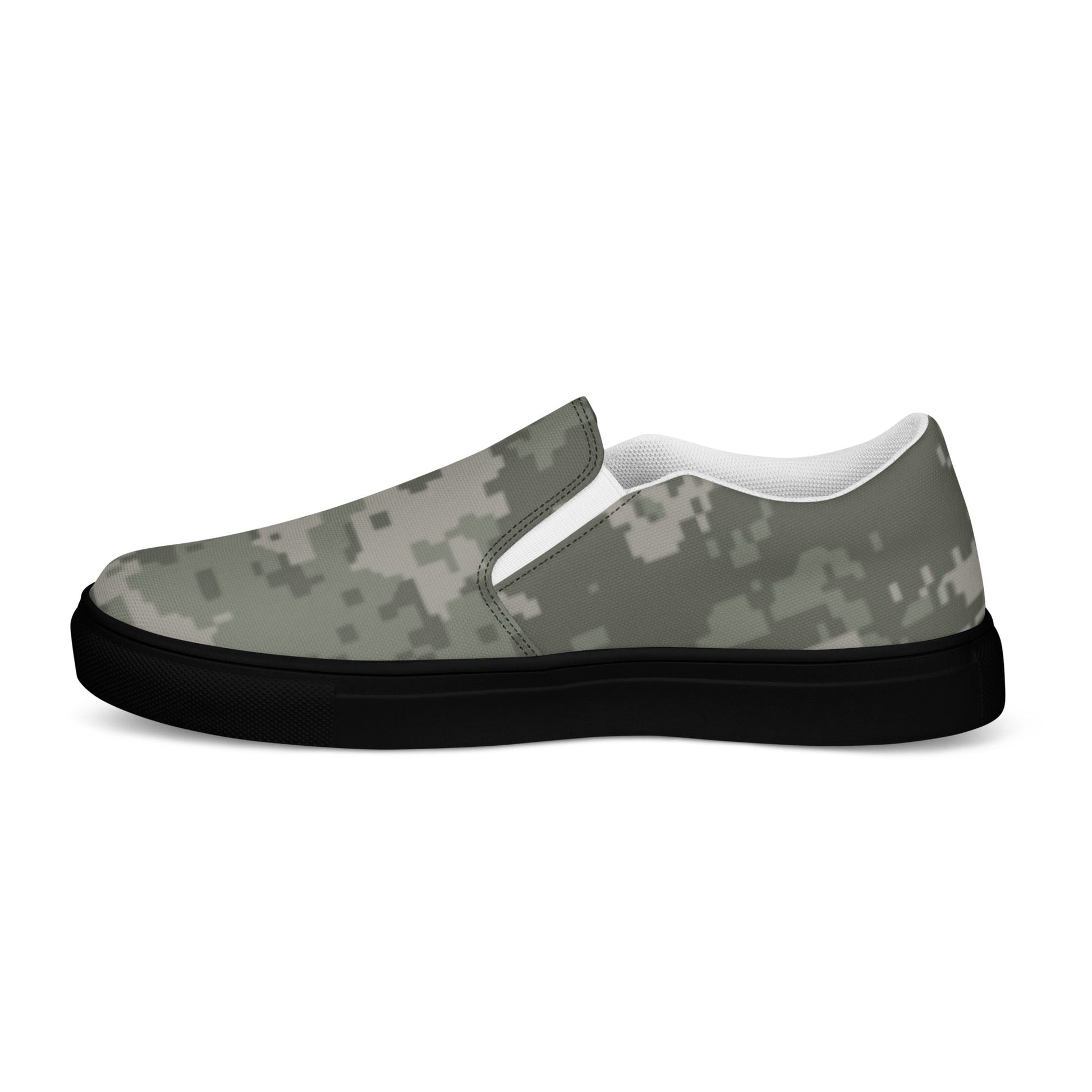 American Digital Army Combat Uniform (ACU) CAMO Mens Slip-On Canvas Shoes