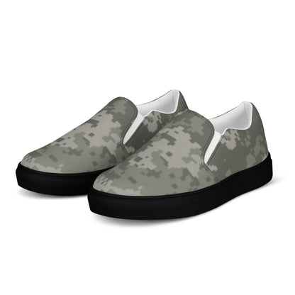 American Digital Army Combat Uniform (ACU) CAMO Mens Slip-On Canvas Shoes