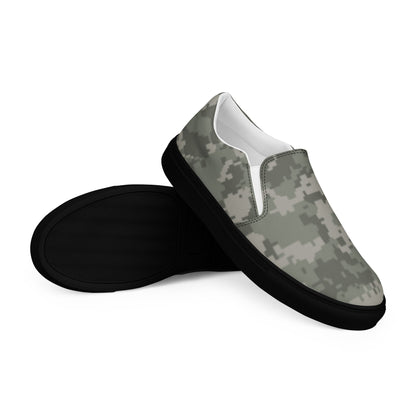 American Digital Army Combat Uniform (ACU) CAMO Mens Slip-On Canvas Shoes