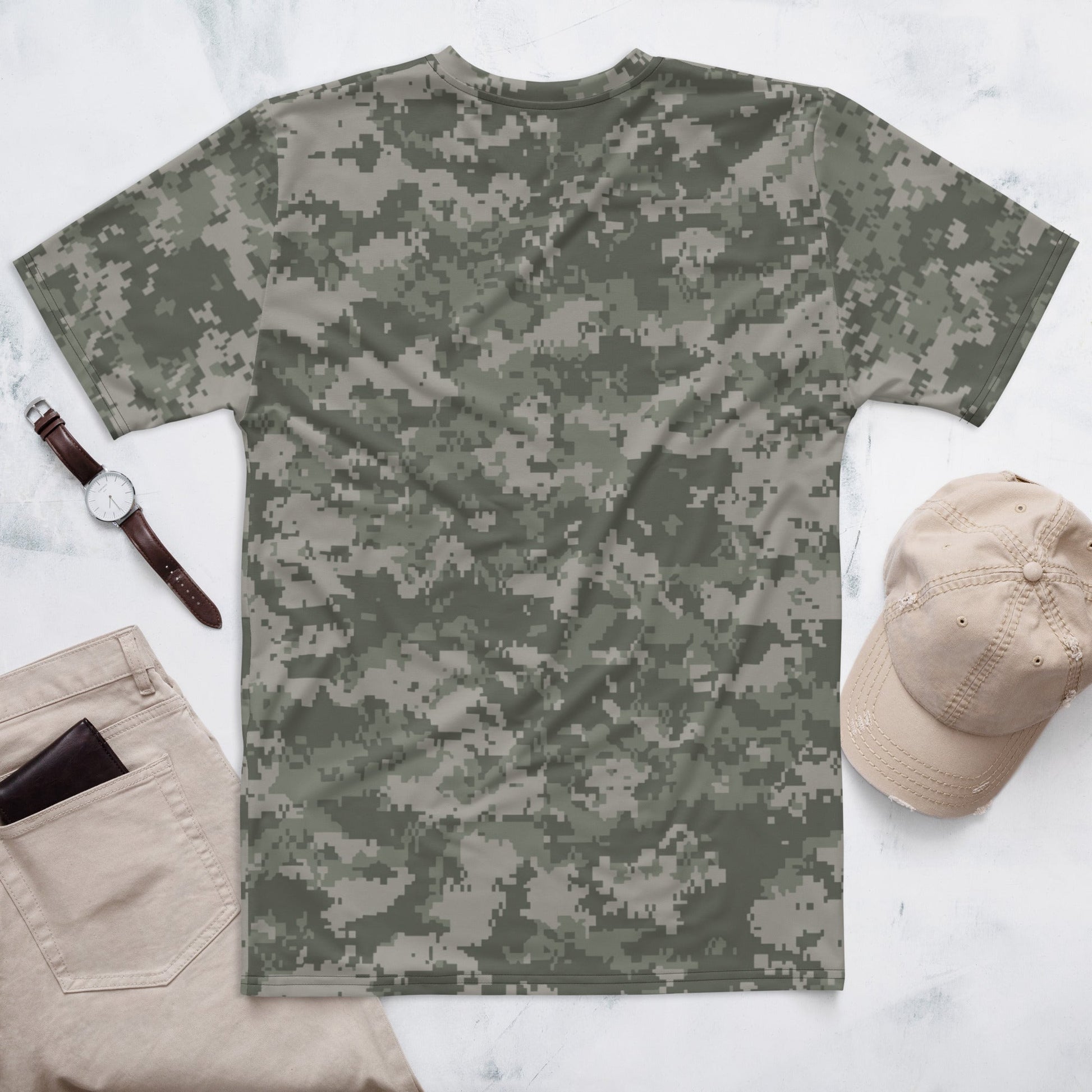 American Digital Army Combat Uniform (ACU) CAMO Mens T-shirt - T-Shirts
