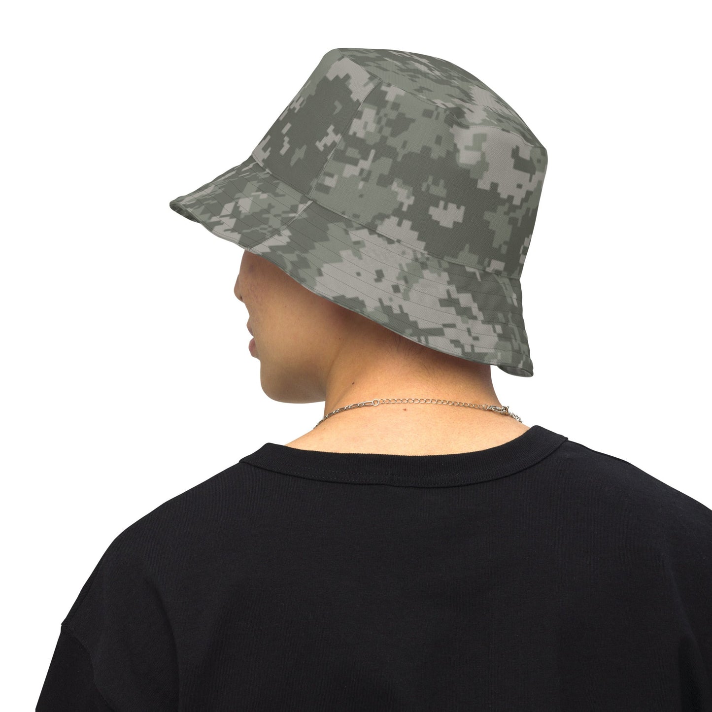 American Digital Army Combat Uniform (ACU) CAMO Reversible bucket hat - S/M - Bucket Hats