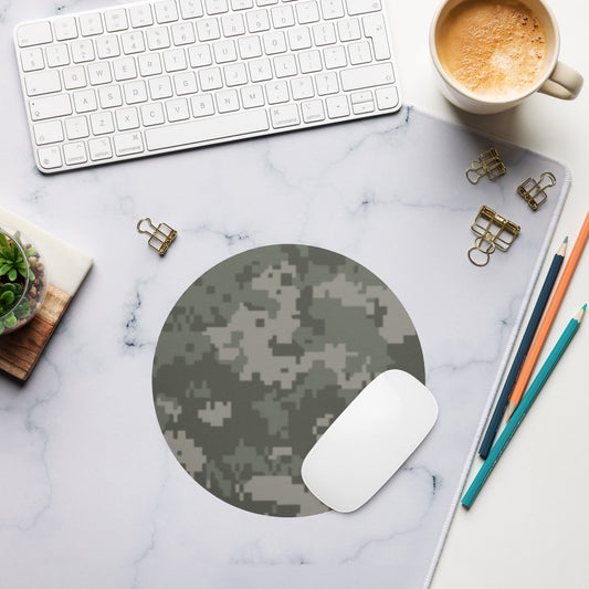 American Digital Army Combat Uniform (ACU) CAMO Round mouse pad - Mouse Pads