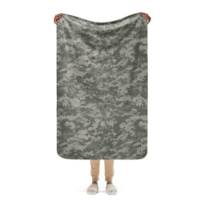 American Digital Army Combat Uniform (ACU) CAMO Sherpa blanket - 37″×57″ - Blankets