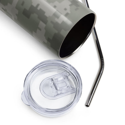 American Digital Army Combat Uniform (ACU) CAMO Stainless Steel Tumbler