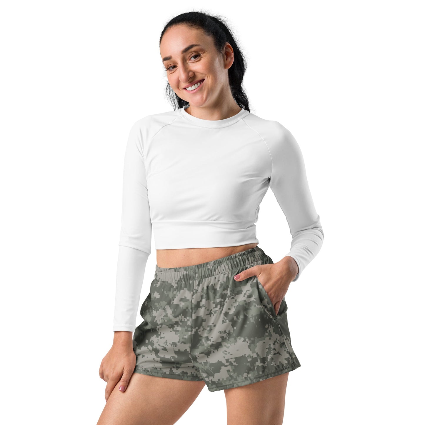 American Digital Army Combat Uniform (ACU) CAMO Unisex Athletic Shorts