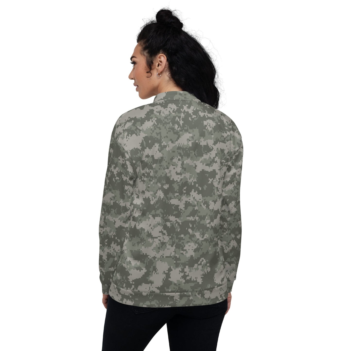 American Digital Army Combat Uniform (ACU) CAMO Unisex Bomber Jacket - Jackets