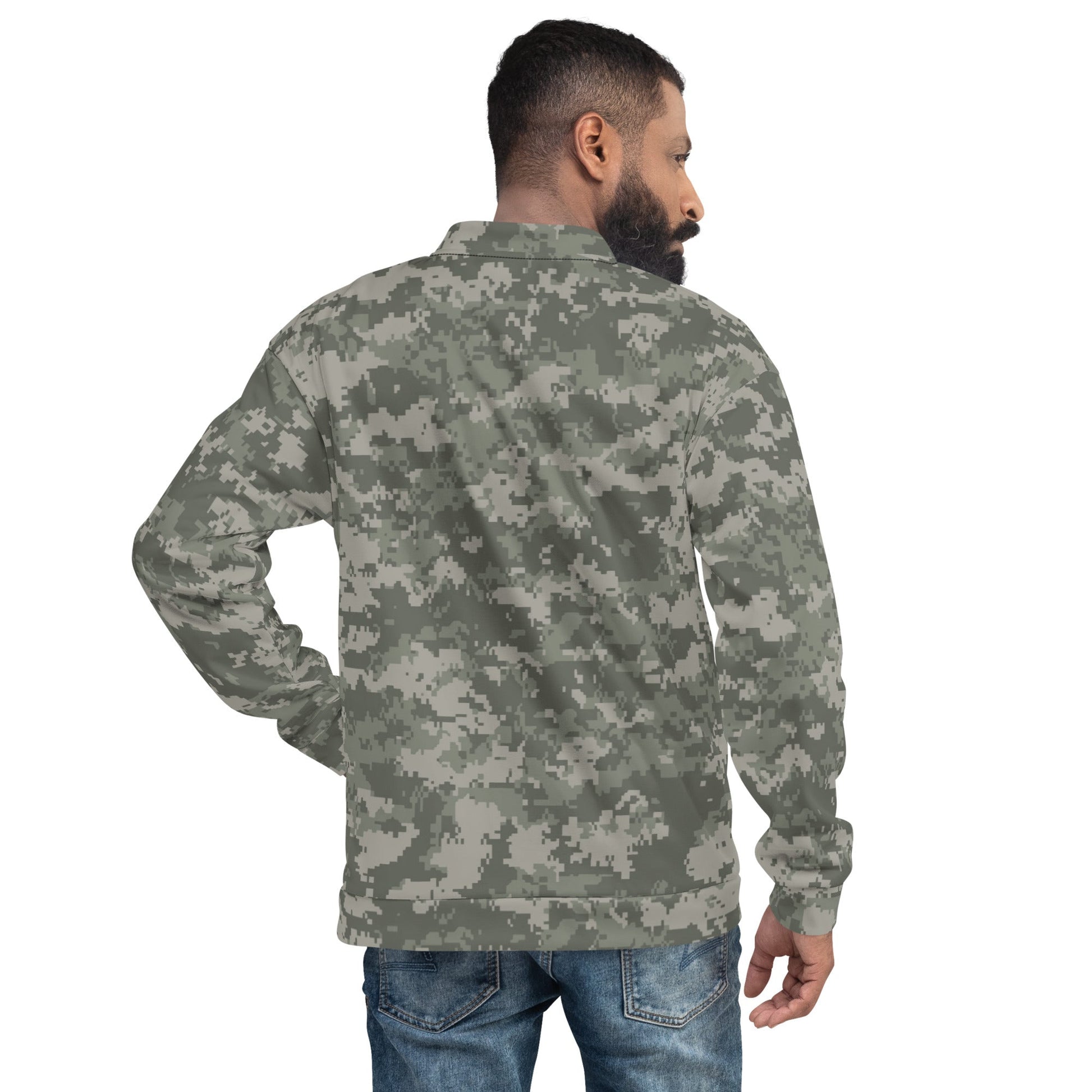 American Digital Army Combat Uniform (ACU) CAMO Unisex Bomber Jacket - Jackets