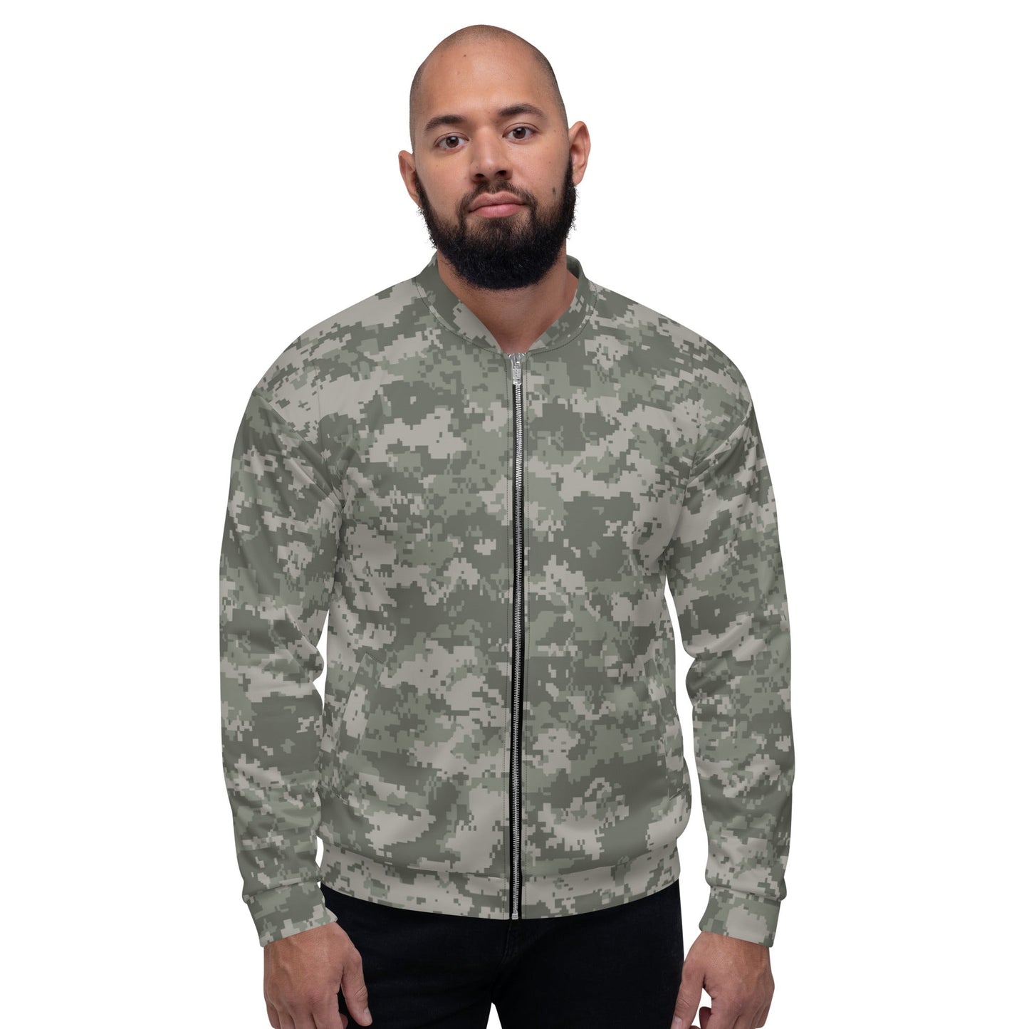 American Digital Army Combat Uniform (ACU) CAMO Unisex Bomber Jacket - Jackets
