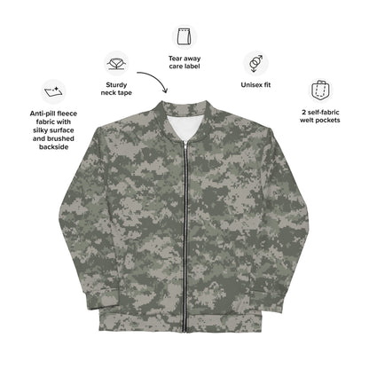 American Digital Army Combat Uniform (ACU) CAMO Unisex Bomber Jacket - Jackets