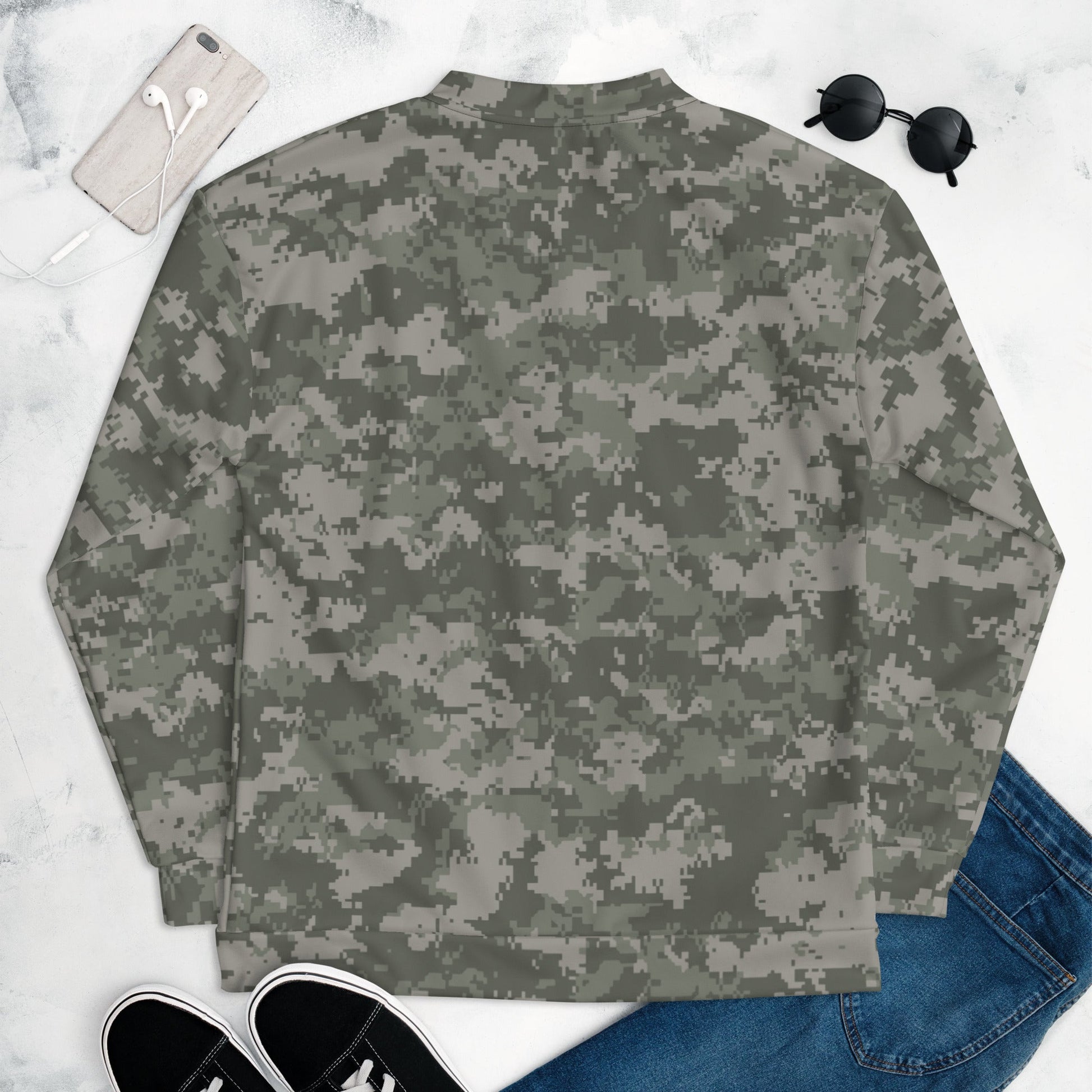American Digital Army Combat Uniform (ACU) CAMO Unisex Bomber Jacket - Jackets