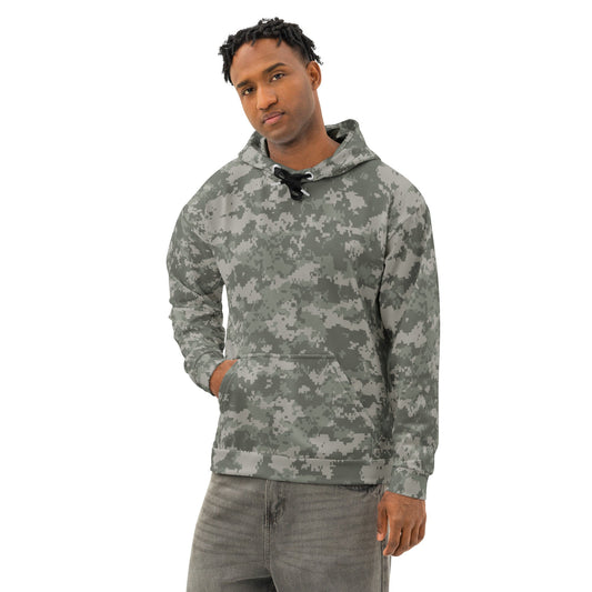 American Digital Army Combat Uniform (ACU) CAMO Unisex cotton hoodie - 2XS - Cotton Hoodies