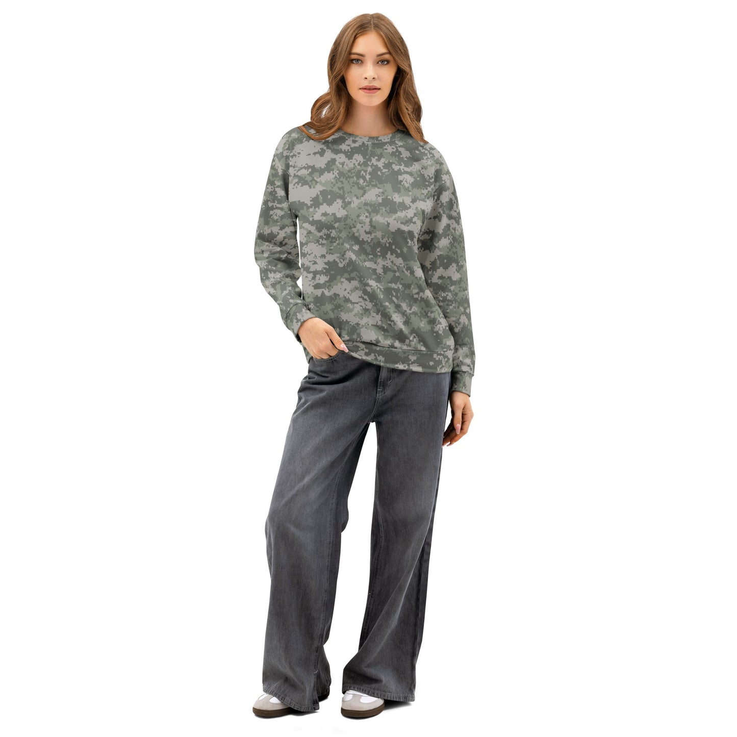 American Digital Army Combat Uniform (ACU) CAMO Unisex cotton sweatshirt - Cotton Sweatshirts