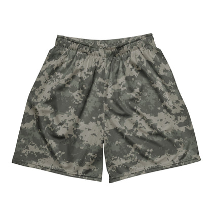 American Digital Army Combat Uniform (ACU) CAMO Unisex Mesh Shorts - 2XS