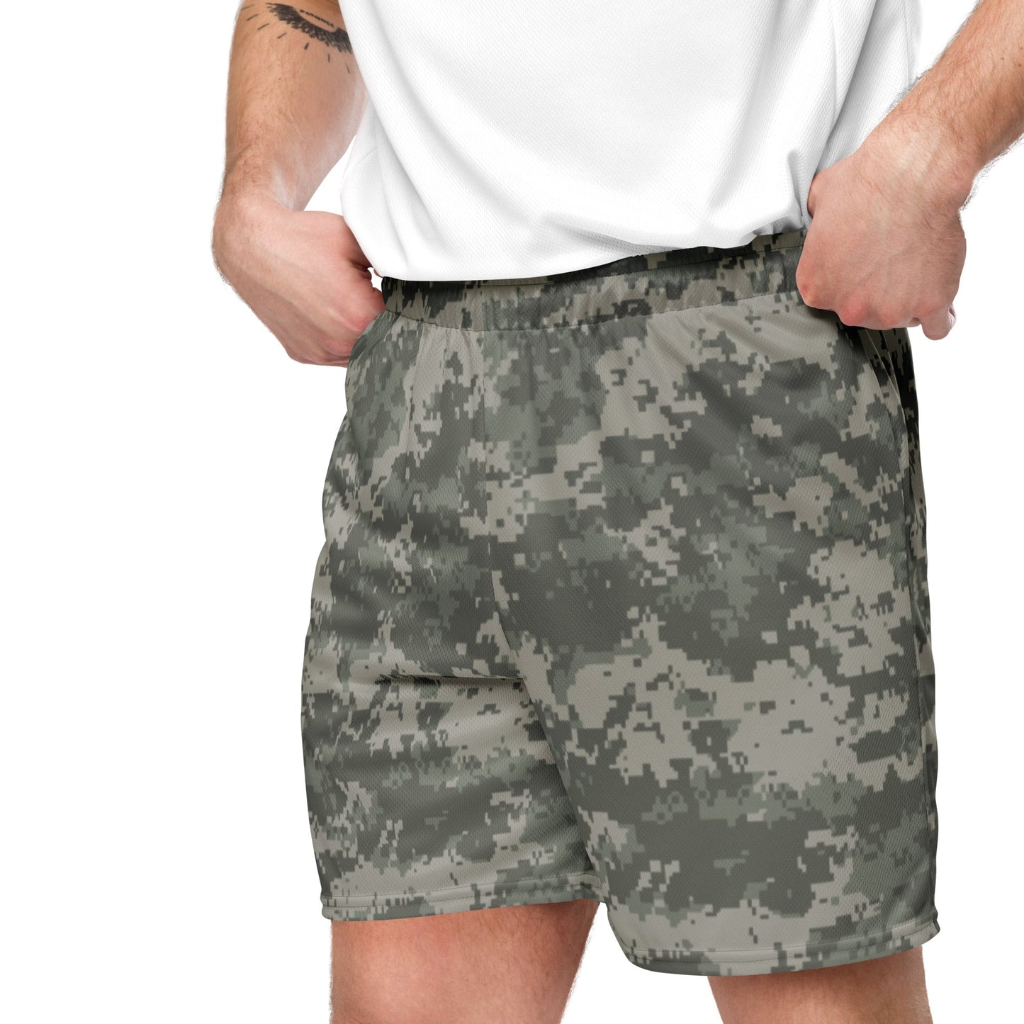 American Digital Army Combat Uniform (ACU) CAMO Unisex Mesh Shorts