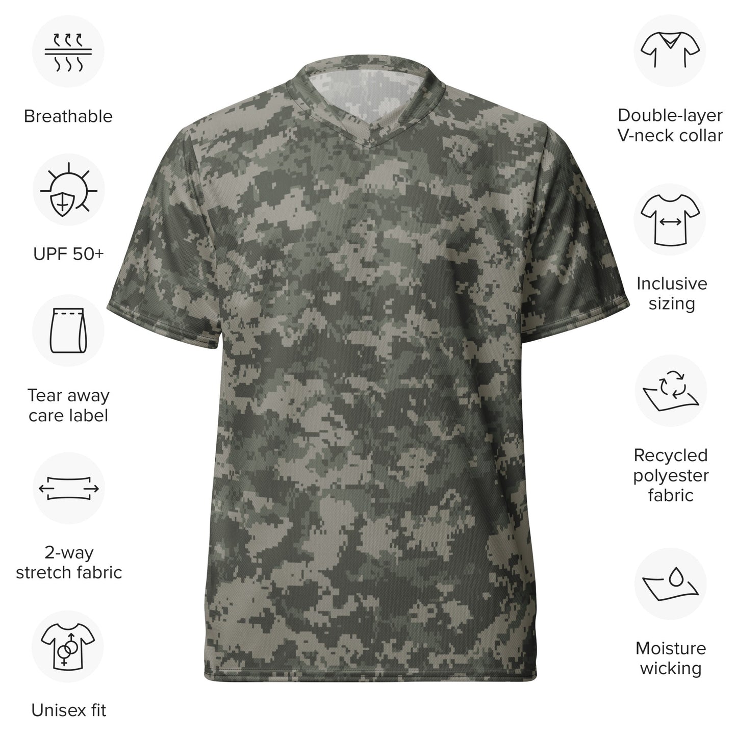 American Digital Army Combat Uniform (ACU) CAMO unisex sports jersey Sports Jerseys