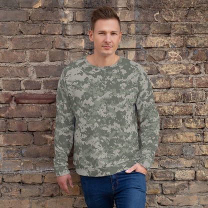 American Digital Army Combat Uniform (ACU) CAMO Unisex Sweatshirt - XS - Sweatshirts