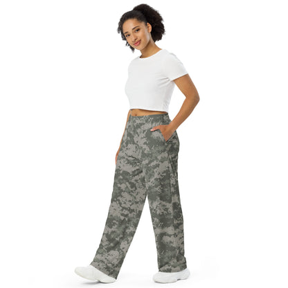 American Digital Army Combat Uniform (ACU) CAMO unisex wide leg pants Wide Pants