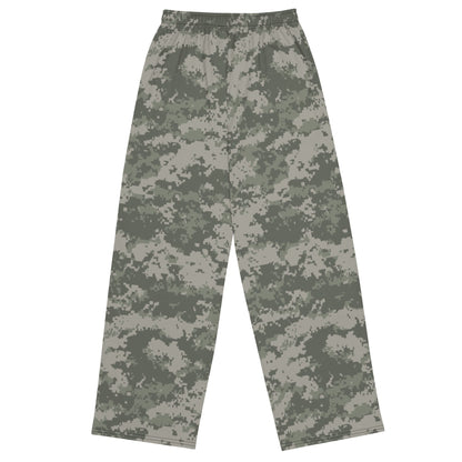 American Digital Army Combat Uniform (ACU) CAMO unisex wide leg pants Wide Pants