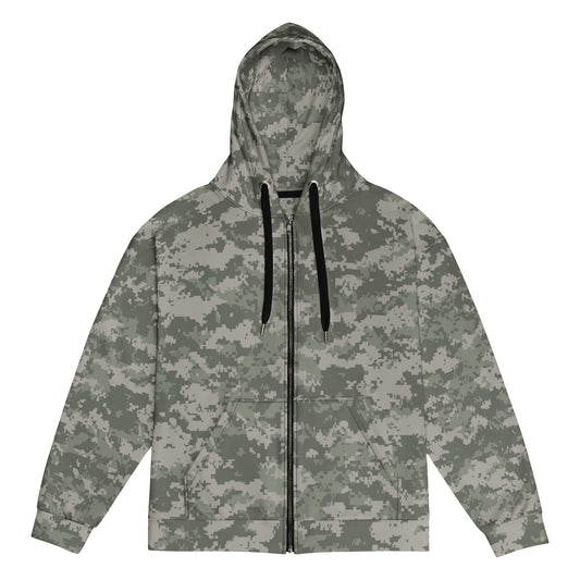 American Digital Army Combat Uniform (ACU) CAMO Unisex zip hoodie 2XS Zip Hoodies