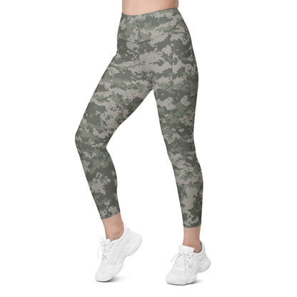 American Digital Army Combat Uniform (ACU) CAMO Womens Leggings with Pockets