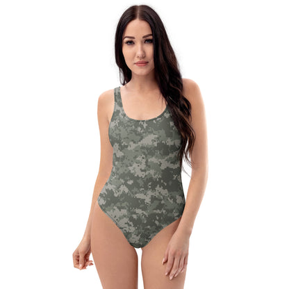American Digital Army Combat Uniform (ACU) CAMO Womens One-Piece Swimsuit - XS