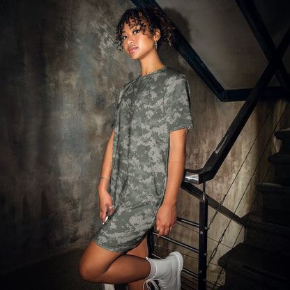 American Digital Army Combat Uniform (ACU) CAMO Womens T-Shirt Dress - 2XS