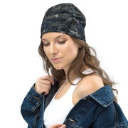 Digital Blueberry CAMO Beanie - Head