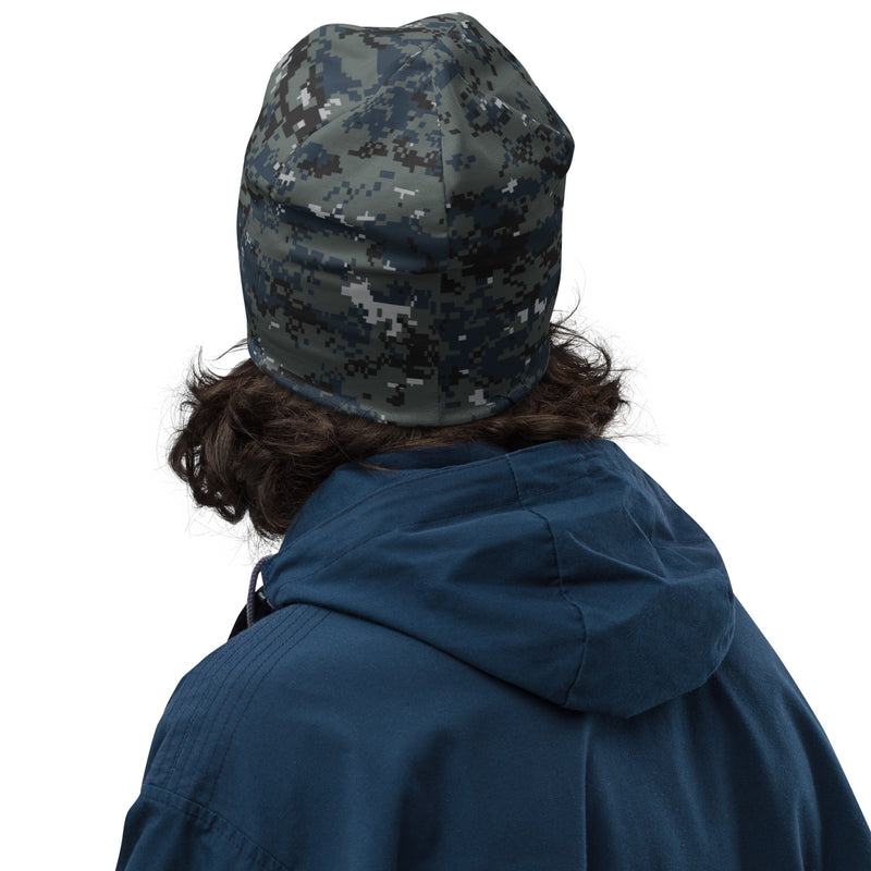 Digital Blueberry CAMO Beanie - Head