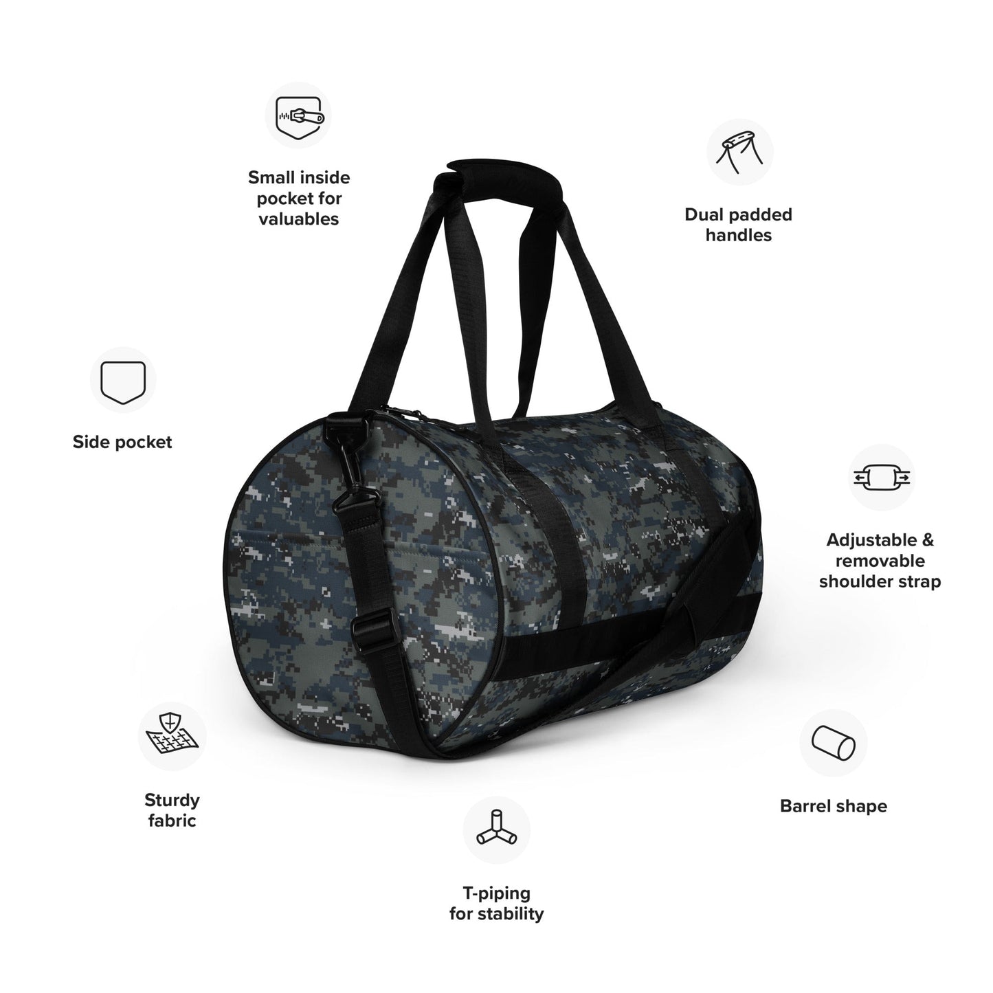 American Digital Blueberry CAMO gym bag - Gym Bags