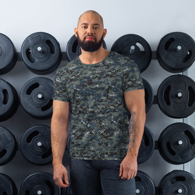 Digital Blueberry CAMO Mens Athletic T-Shirt - XS - Shirt
