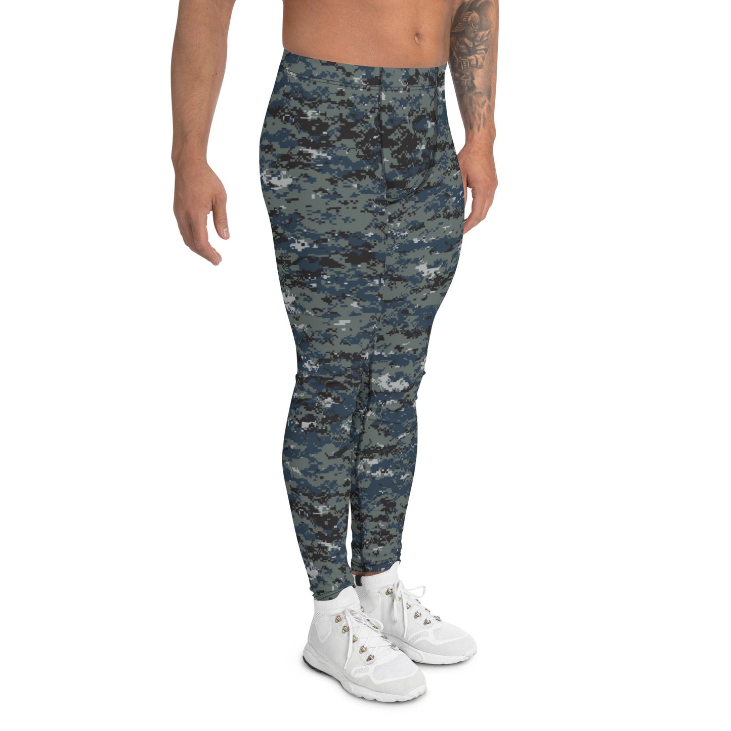 American Digital Blueberry CAMO Mens Leggings