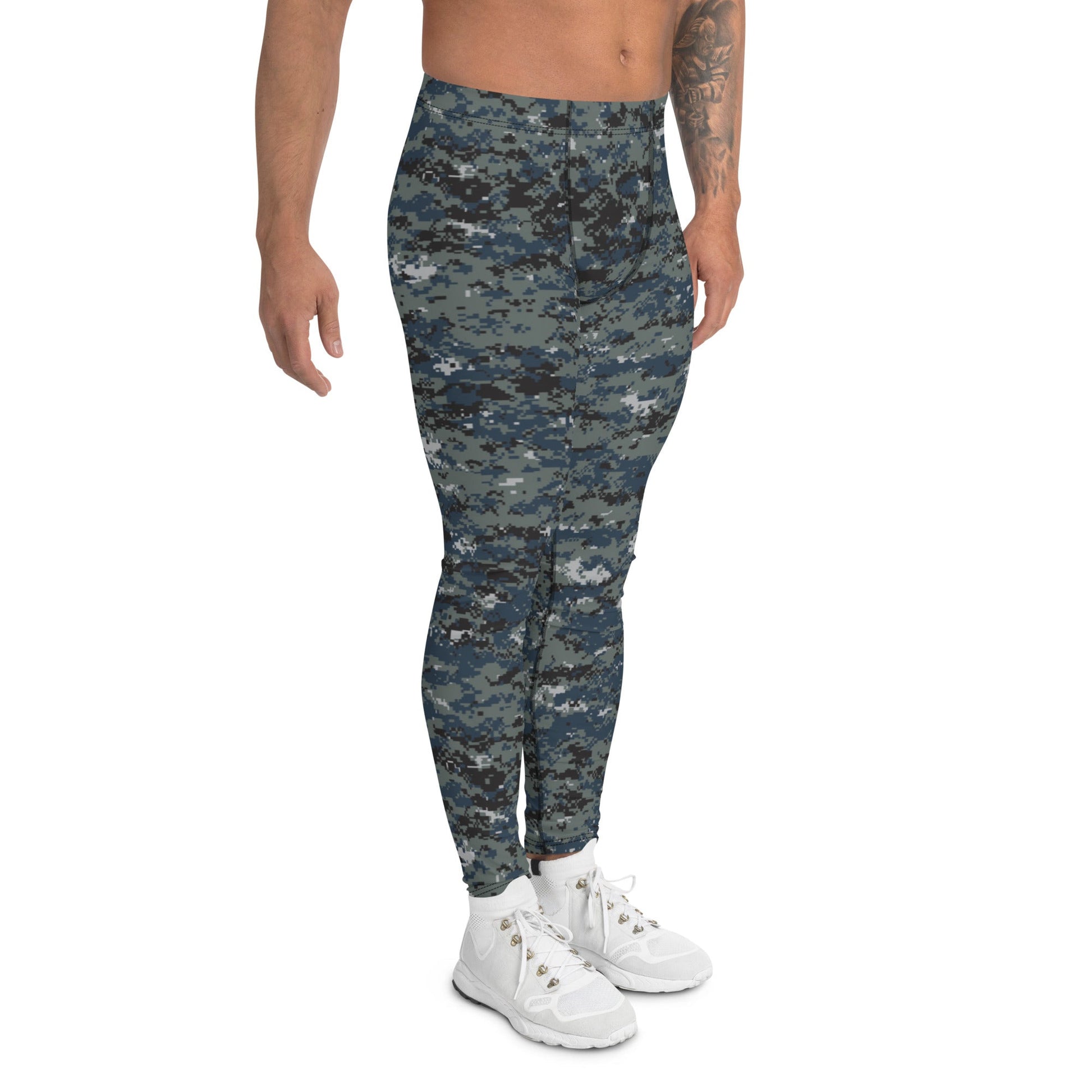 American Digital Blueberry CAMO Mens Leggings