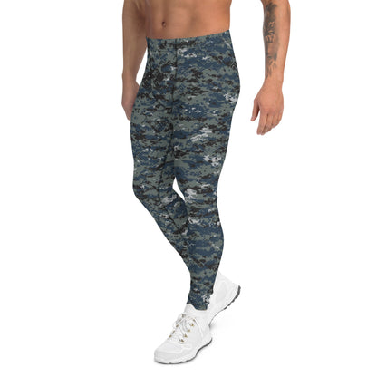 American Digital Blueberry CAMO Mens Leggings