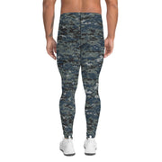 Digital Blueberry CAMO Mens Leggings - Men