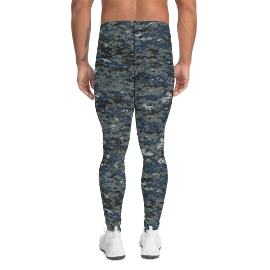 American Digital Blueberry CAMO Mens Leggings