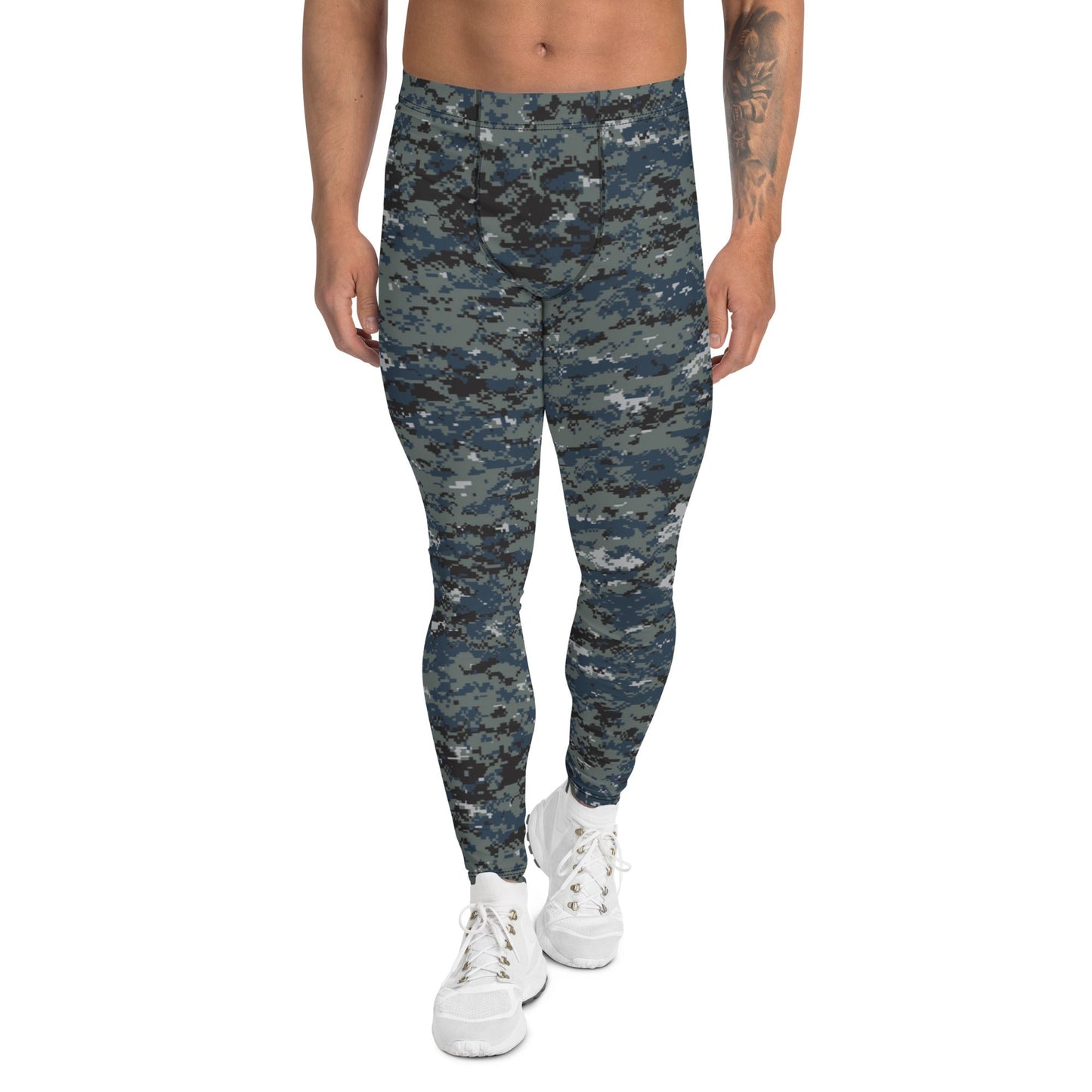 American Digital Blueberry CAMO Mens Leggings - XS