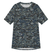 Digital Blueberry CAMO Mens Short-Sleeve Rash Guard - 2XS - SS