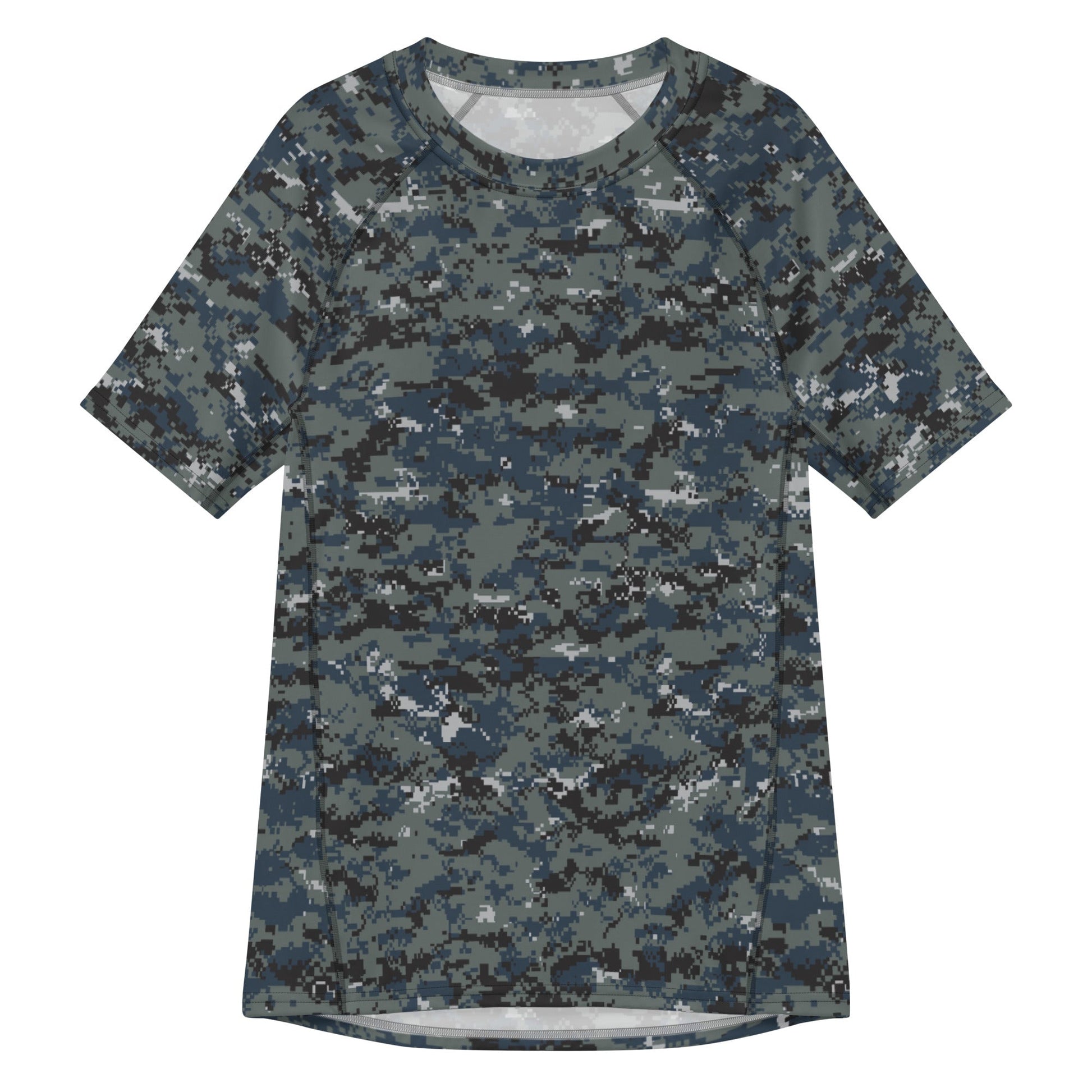 American Digital Blueberry CAMO Mens Short-Sleeve Rash Guard - 2XS - Short-sleeve Guards