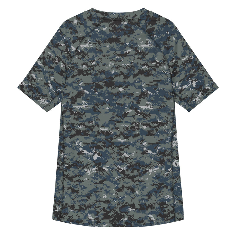 Digital Blueberry CAMO Mens Short-Sleeve Rash Guard - SS