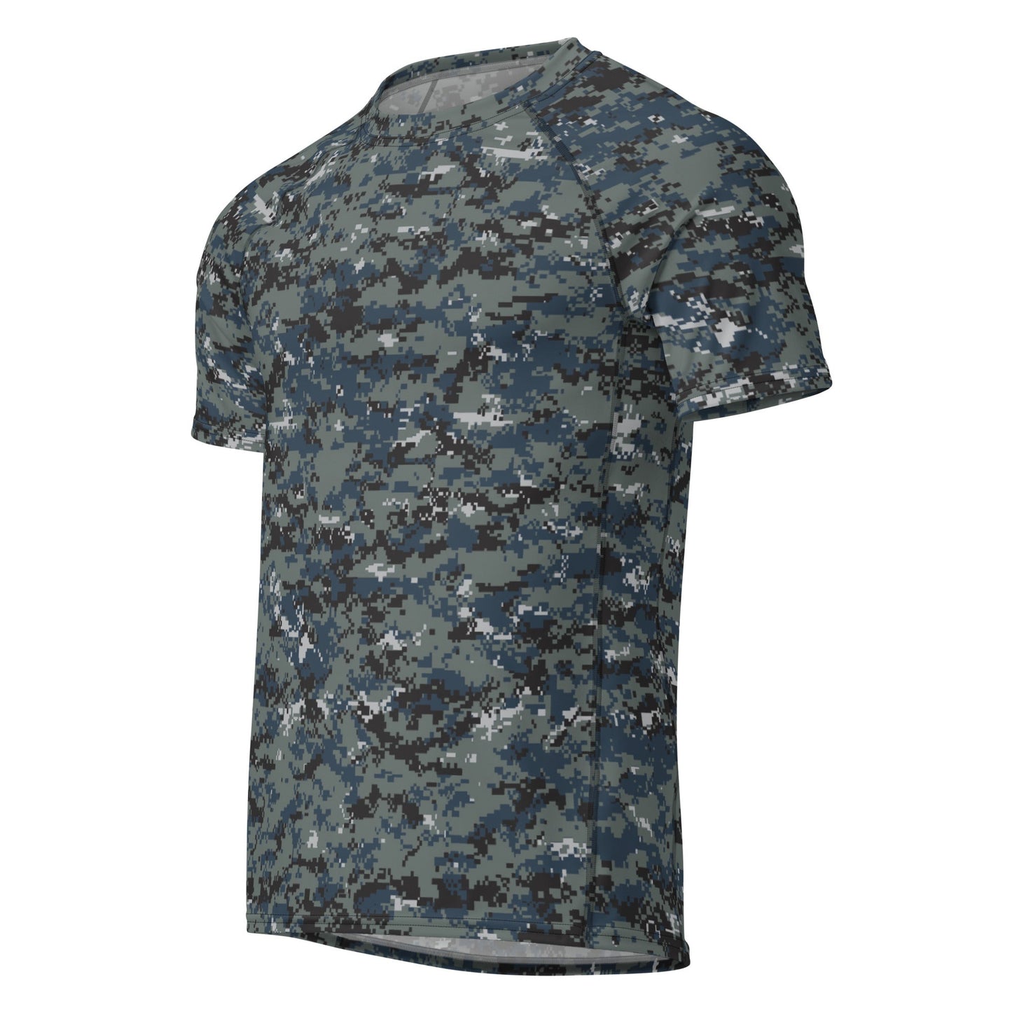 American Digital Blueberry CAMO Mens Short-Sleeve Rash Guard - Short-sleeve Guards