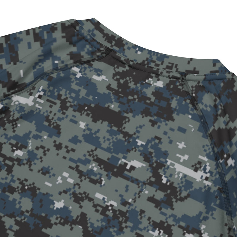 Digital Blueberry CAMO Mens Short-Sleeve Rash Guard - SS