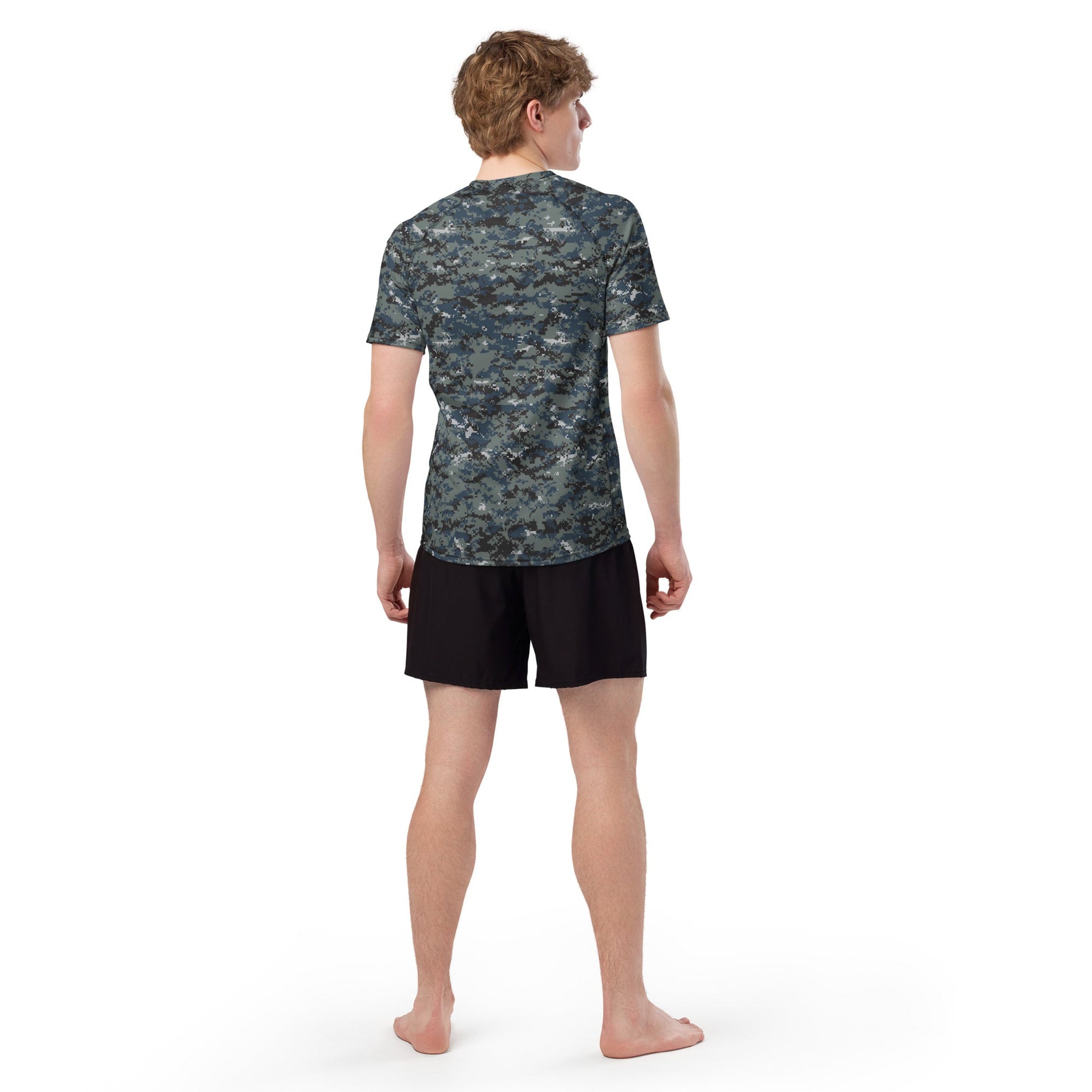 American Digital Blueberry CAMO Mens Short-Sleeve Rash Guard - Short-sleeve Guards