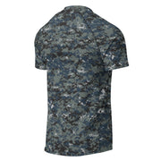Digital Blueberry CAMO Mens Short-Sleeve Rash Guard - SS