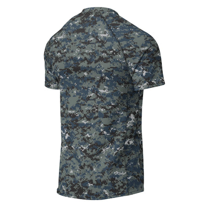 American Digital Blueberry CAMO Mens Short-Sleeve Rash Guard - Short-sleeve Guards