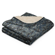Digital Blueberry CAMO Sherpa Blanket