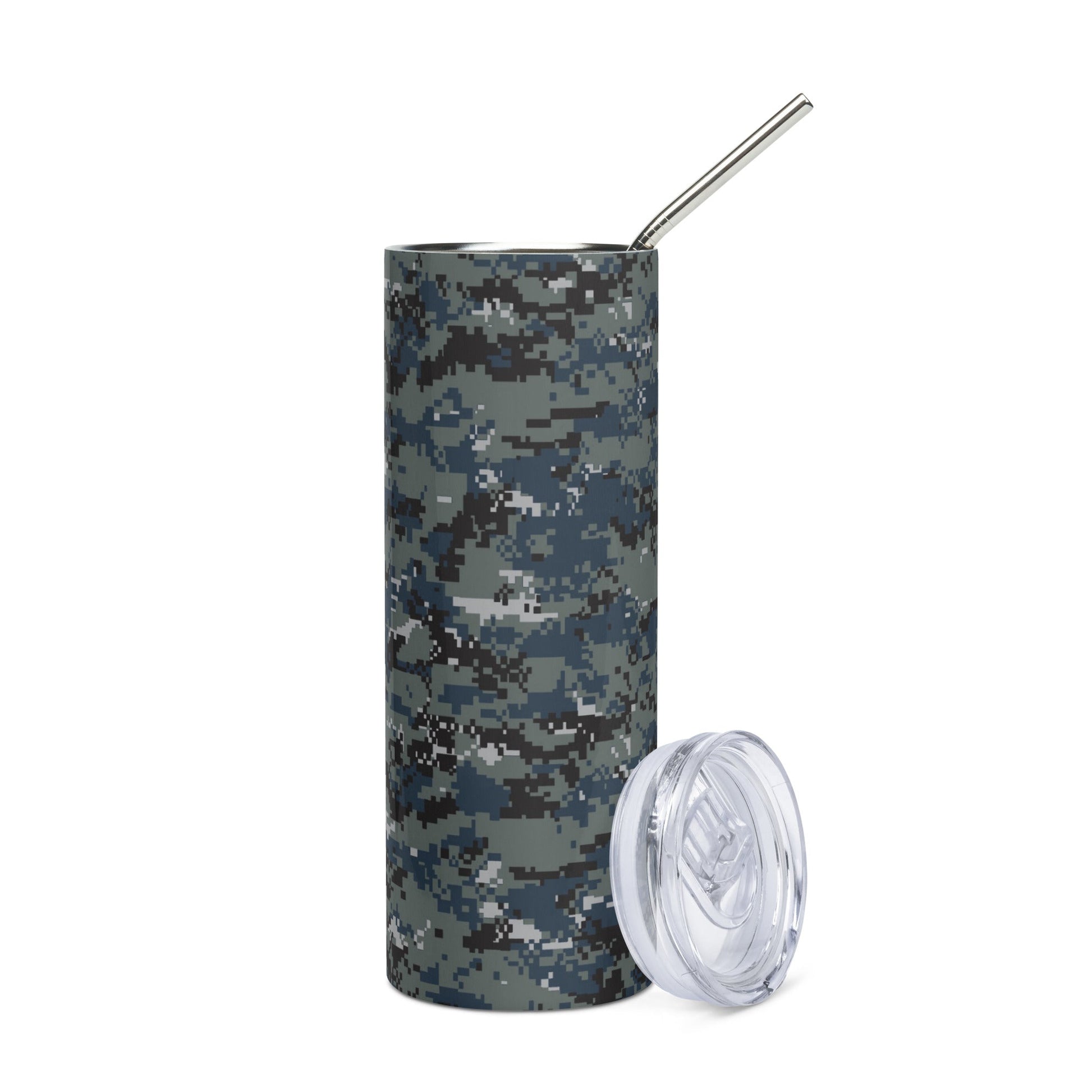 American Digital Blueberry CAMO Stainless steel tumbler - Steel Tumblers