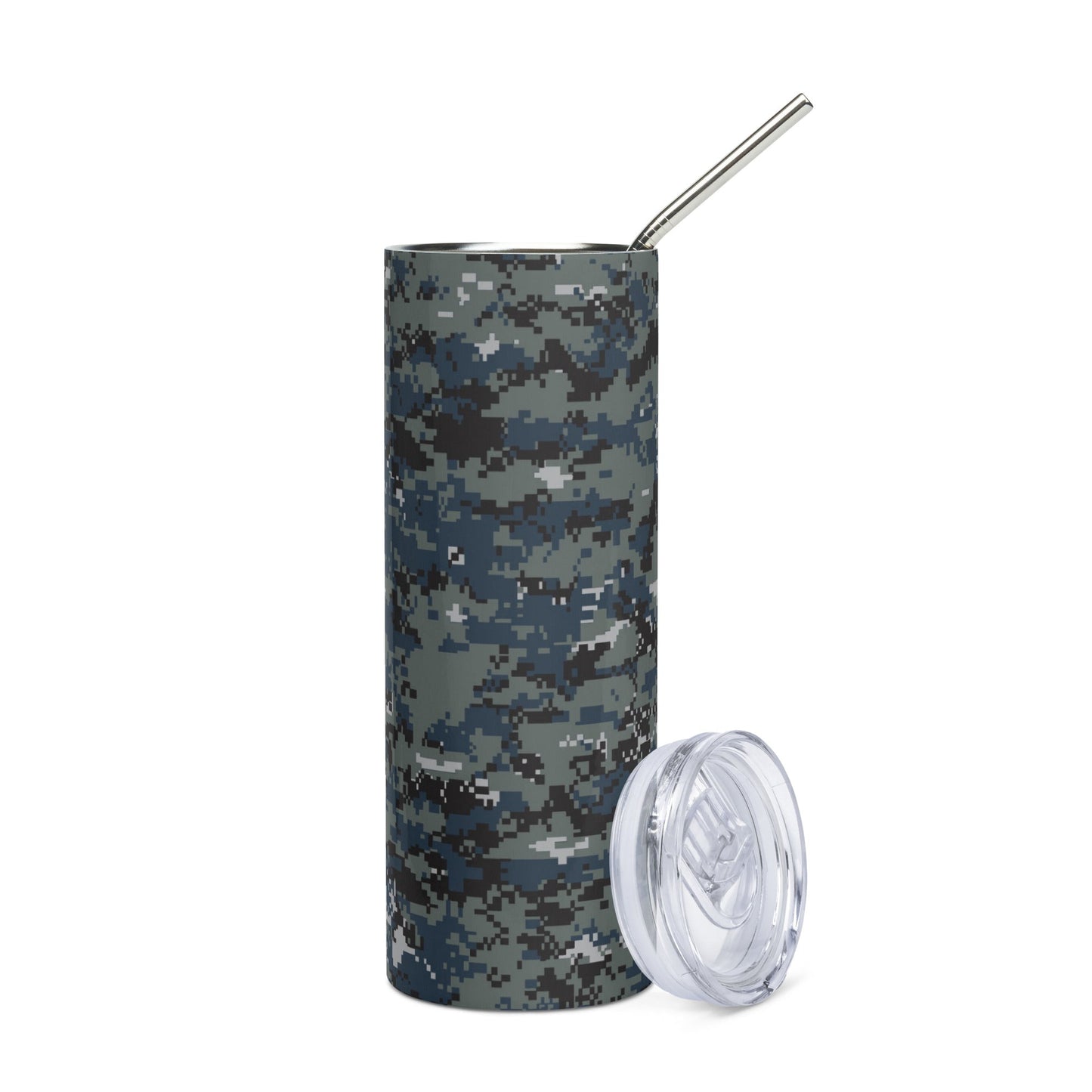 American Digital Blueberry CAMO Stainless steel tumbler - Steel Tumblers