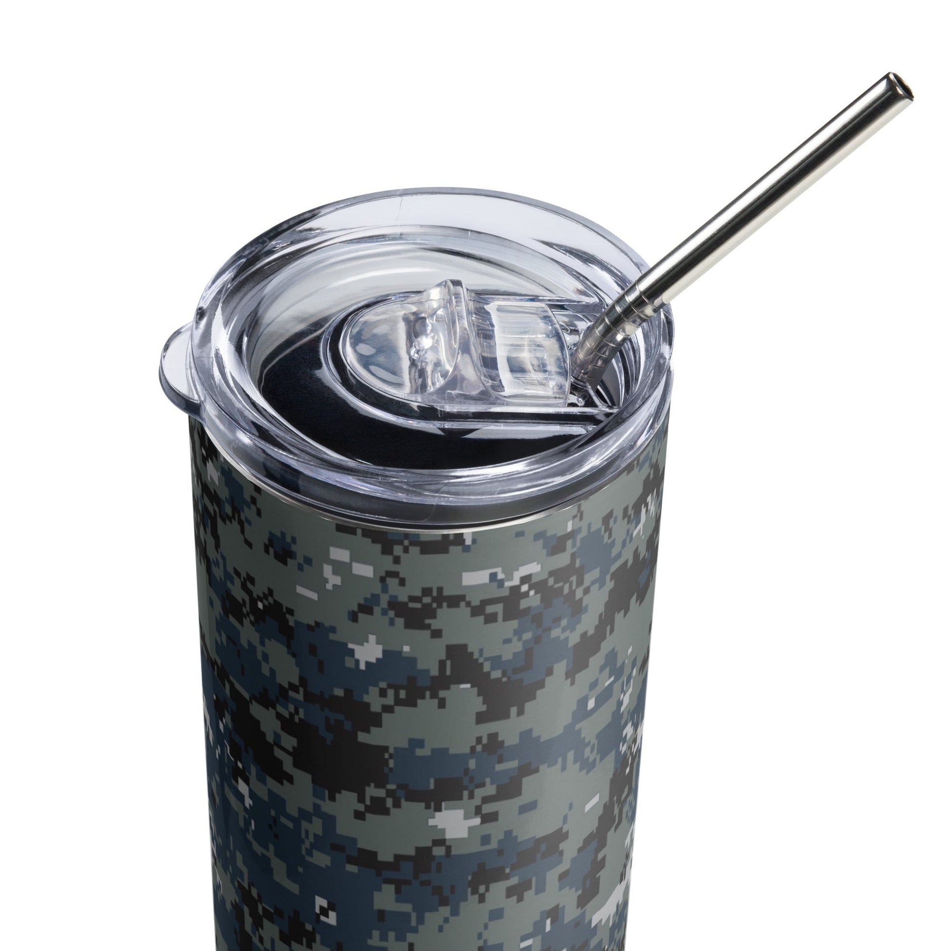 American Digital Blueberry CAMO Stainless steel tumbler - Steel Tumblers