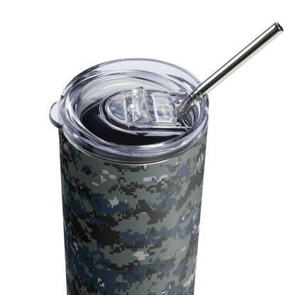 American Digital Blueberry CAMO Stainless steel tumbler - Steel Tumblers